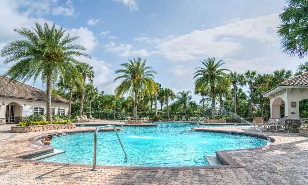 Beautiful tropical salt water pool