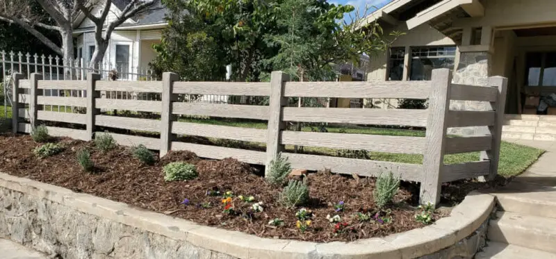 Split Rail Wooden Fence