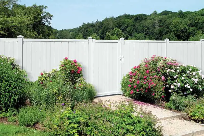 White Vinyl Fence