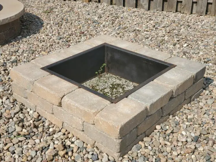 square fire pit